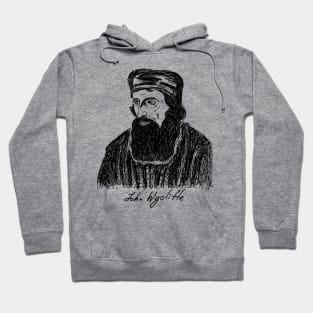 John Wycliffe. Christian figure. Hoodie